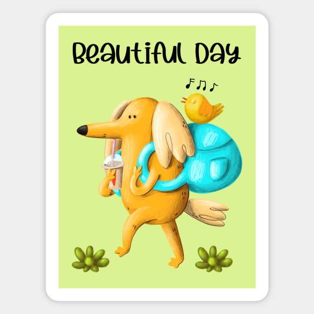 Beautiful Day Magnet by Athikan